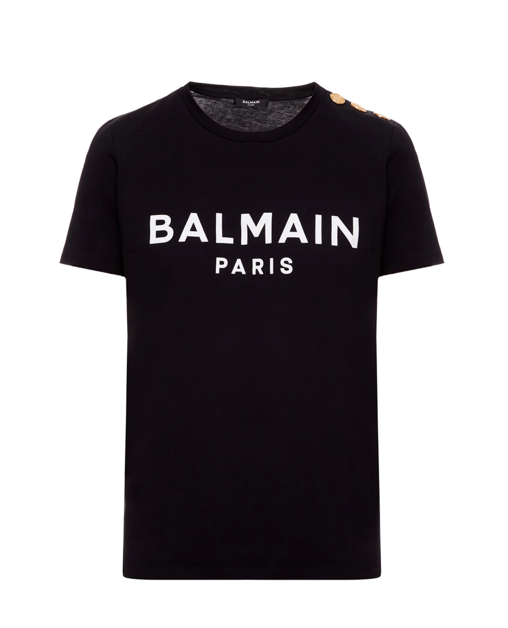 Футболка Balmain XF1EF005BB02, чорний колір • Купити в інтернет-магазині Kameron