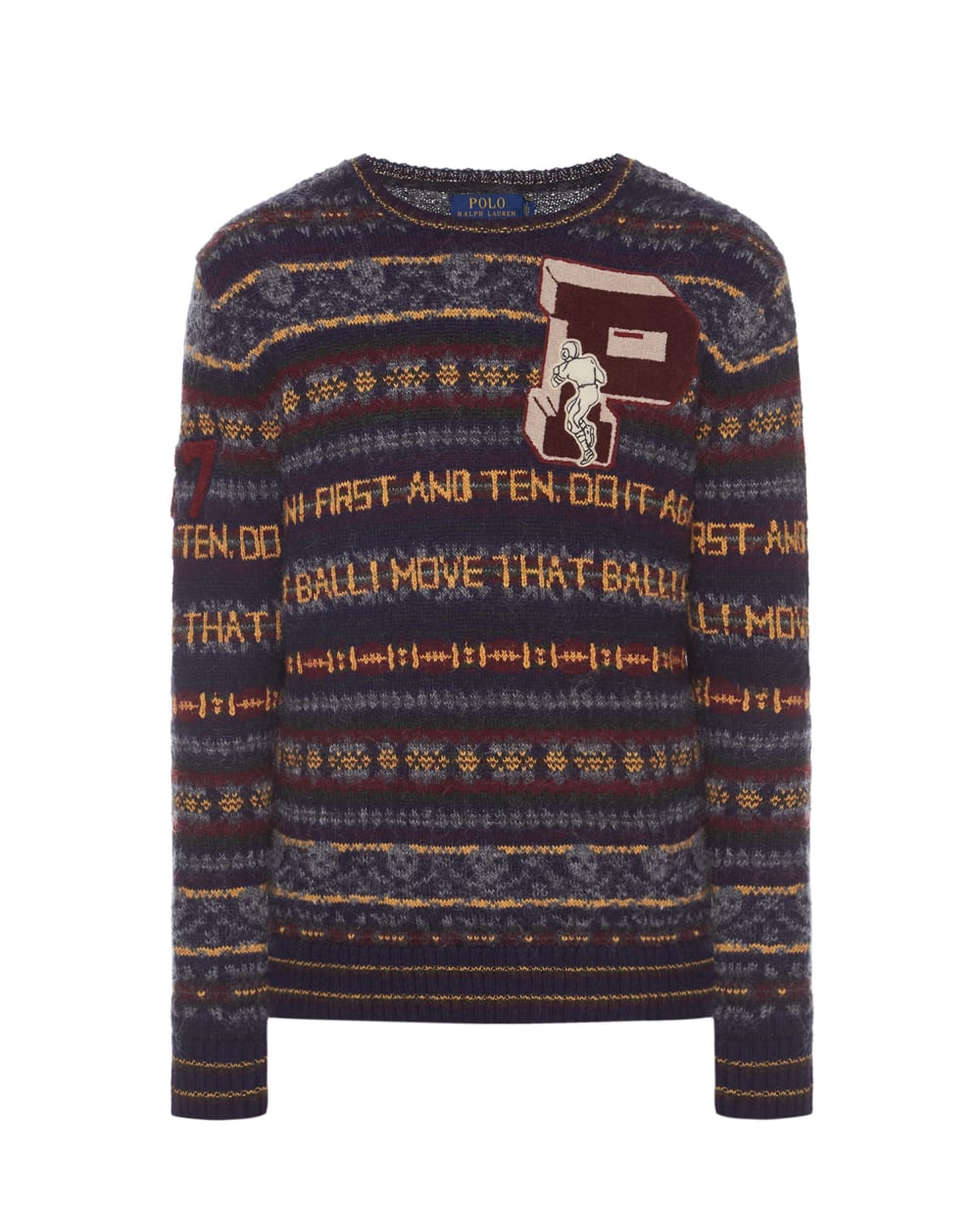Шерстяной свитер Polo Ralph Lauren 710717092001, разноцветный цвет • Купить в интернет-магазине Kameron