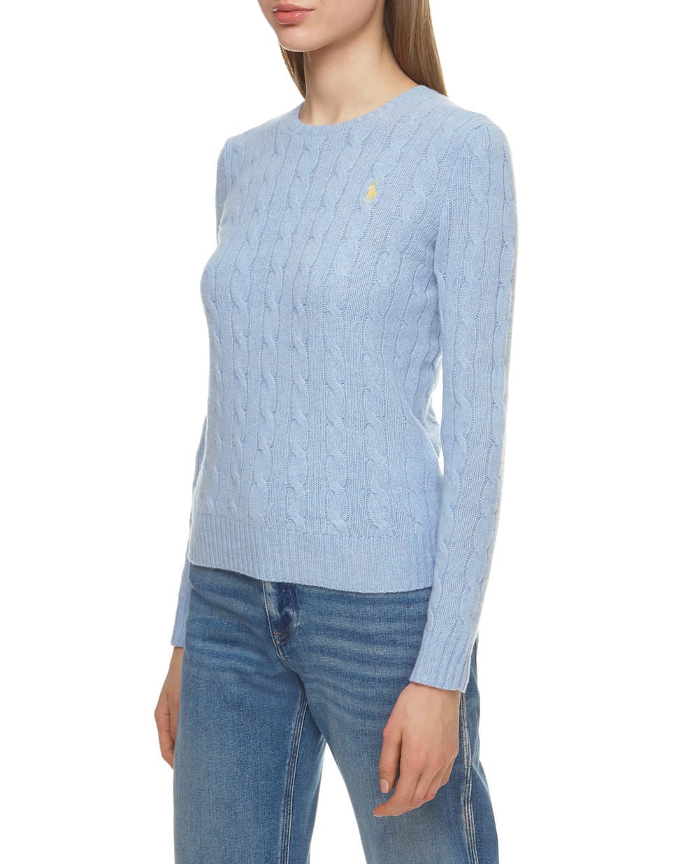 Шерстяной джемпер Polo Ralph Lauren 211525764068, голубой цвет • Купить в интернет-магазине Kameron