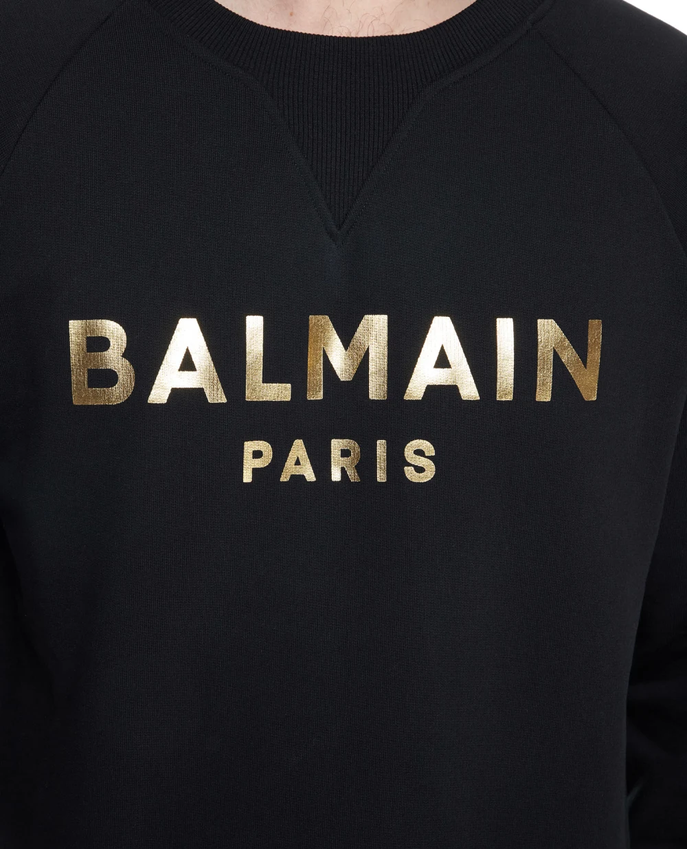 Свитшот Balmain AH1JQ005BB29, черный цвет • Купить в интернет-магазине Kameron