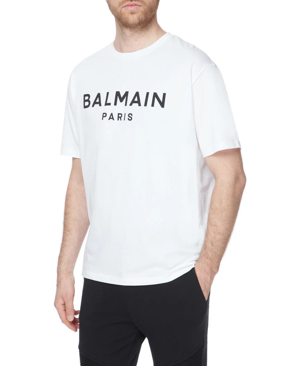 Футболка Balmain AH1EG000BB73, белый цвет • Купить в интернет-магазине Kameron