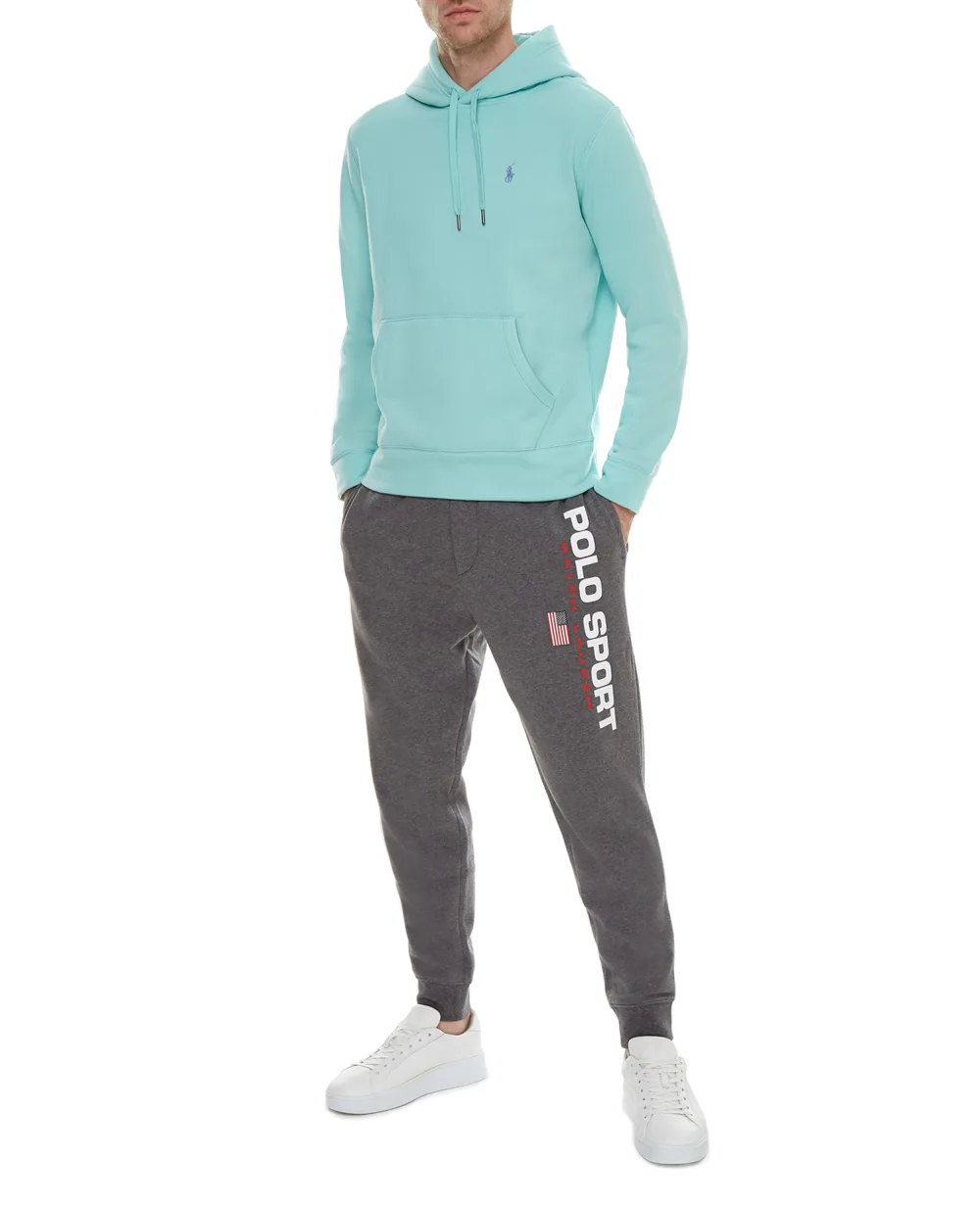 Худи Polo Ralph Lauren 710815485001, бирюзовый цвет • Купить в интернет-магазине Kameron