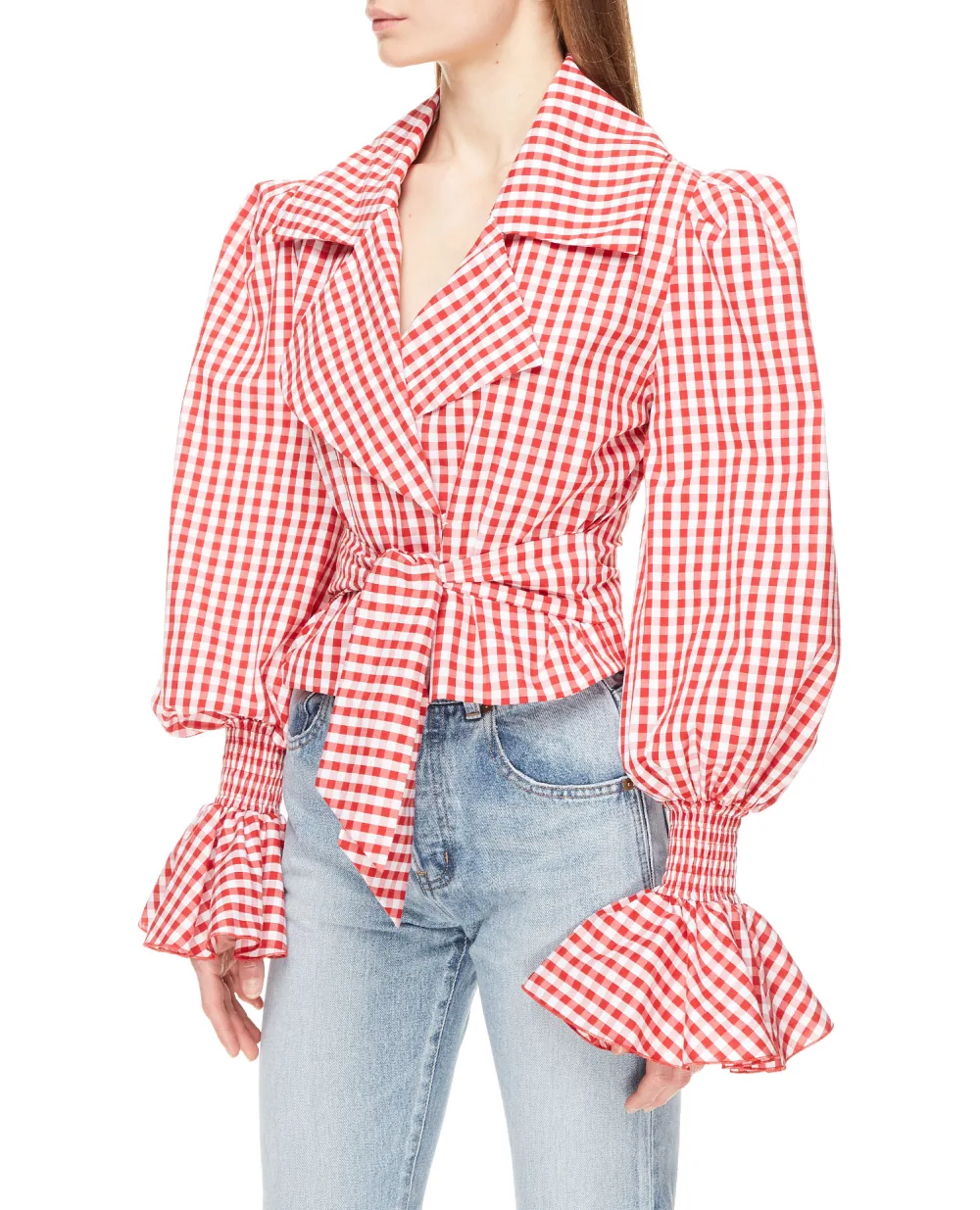 Блуза Balmain VF12699C280, красный цвет • Купить в интернет-магазине Kameron