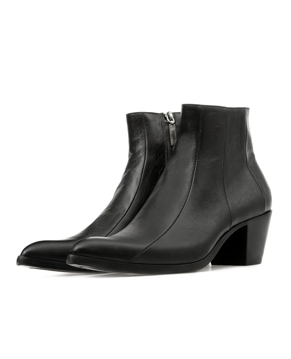 Кожаные ботинки Lukas Saint Laurent 558996-0Z000, черный цвет • Купить в интернет-магазине Kameron