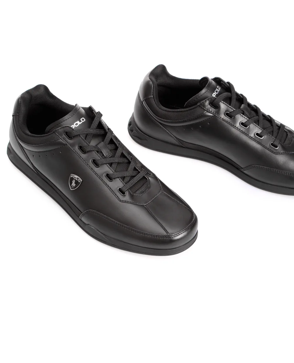 Кожаные сникеры Polo Ralph Lauren 809806258001, черный цвет • Купить в интернет-магазине Kameron