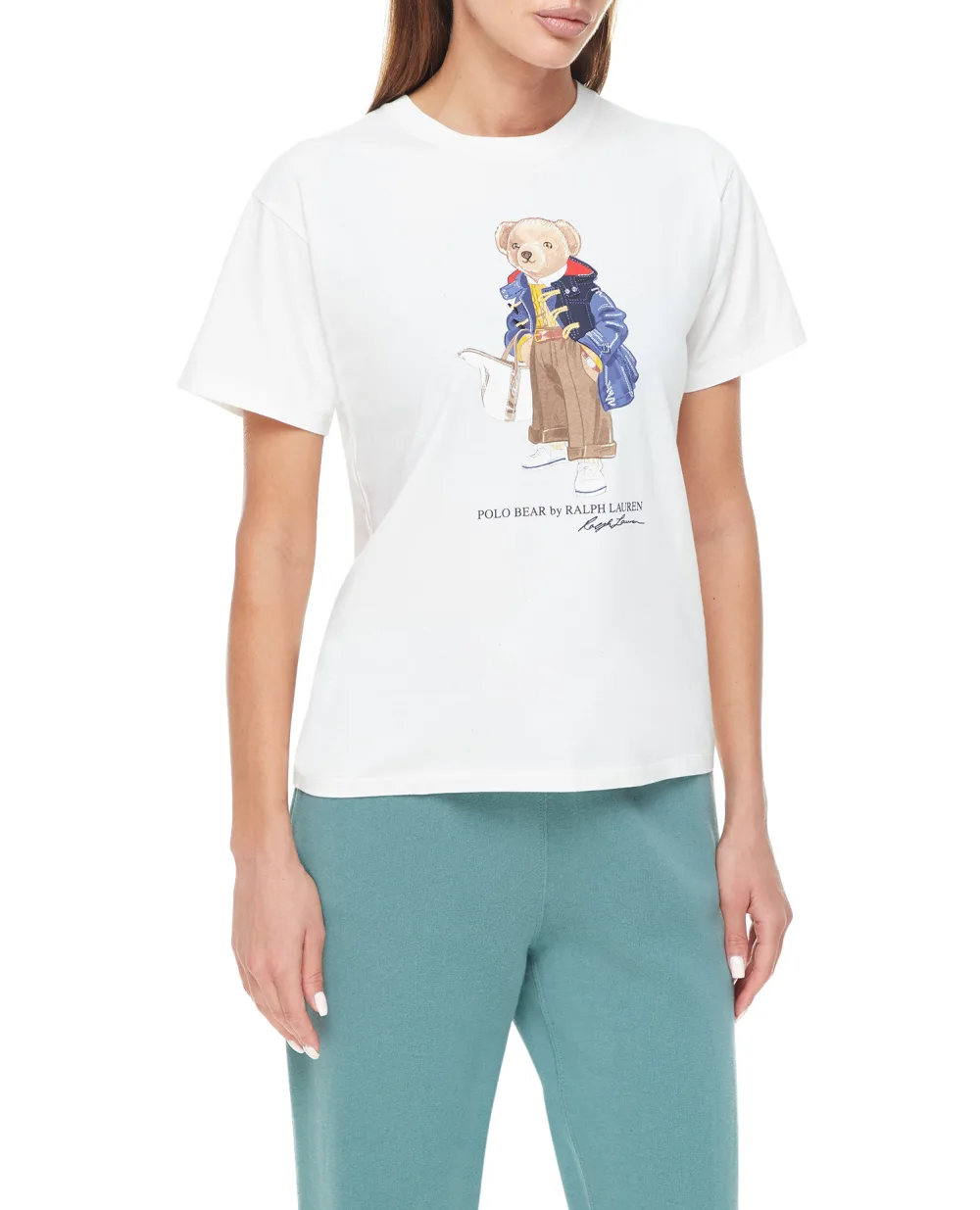 Футболка Polo Bear Polo Ralph Lauren 211910129001, белый цвет • Купить в интернет-магазине Kameron