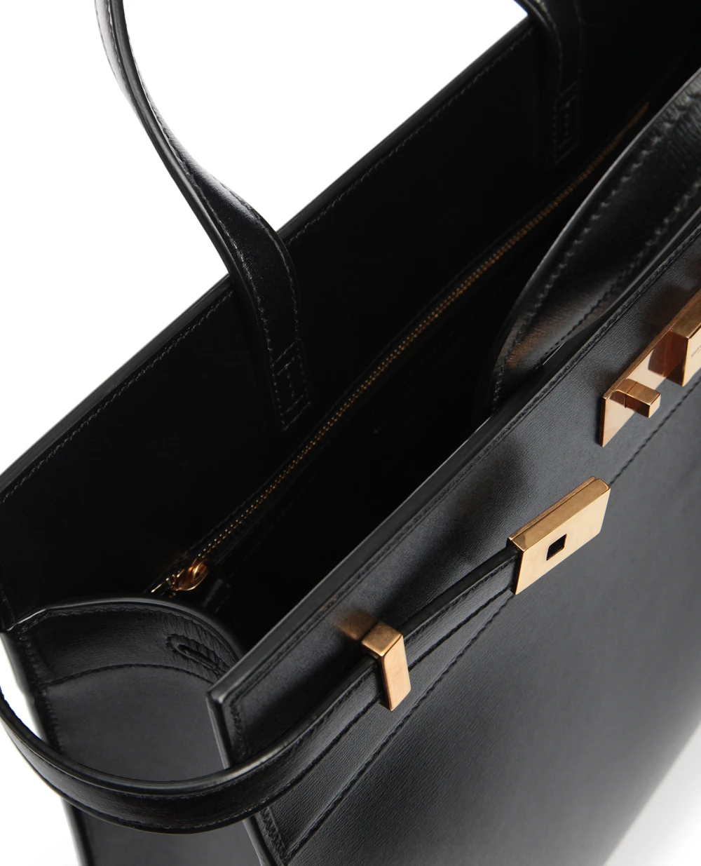 Кожаная сумка Manhattan Saint Laurent 568702-02G0W-, черный цвет • Купить в интернет-магазине Kameron
