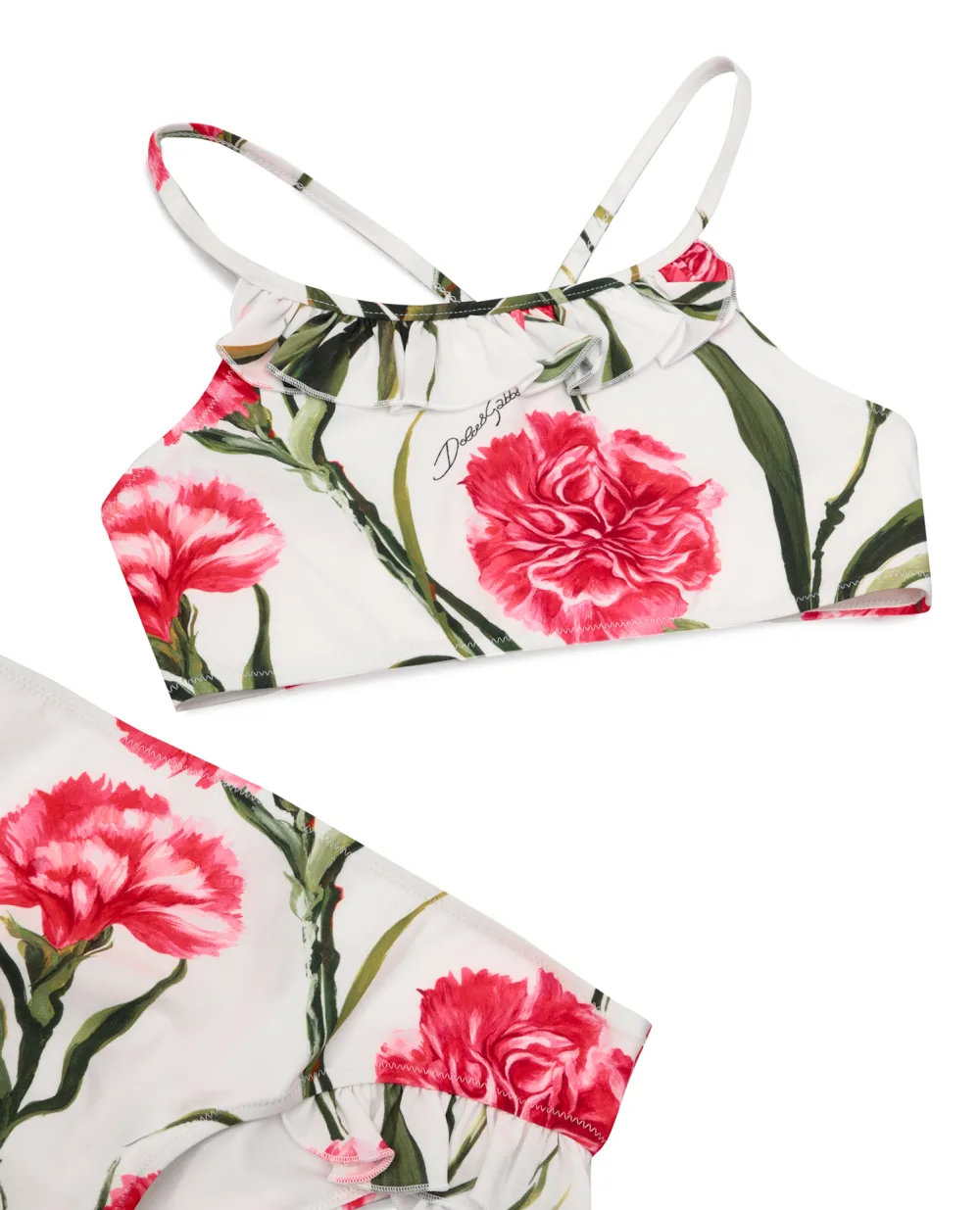 Детский купальник Dolce&Gabbana Kids L5J833-FSG5T-B, белый цвет • Купить в интернет-магазине Kameron