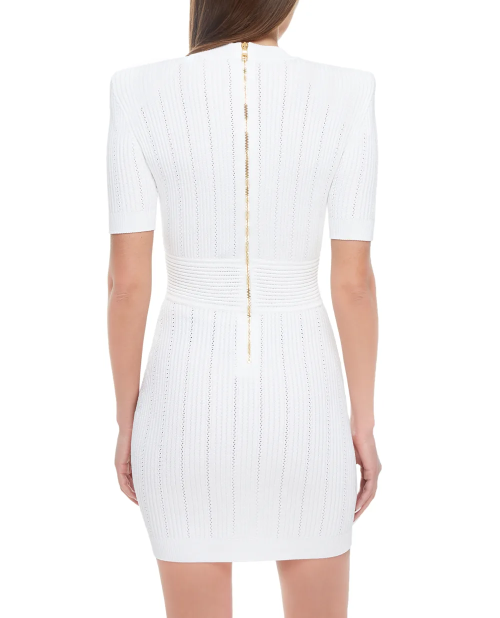 Платье Balmain AF1R6030KB39, белый цвет • Купить в интернет-магазине Kameron