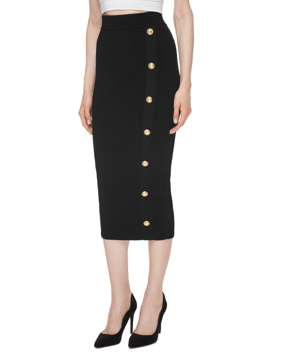 Юбка Balmain WF1LD065K211, черный цвет • Купить в интернет-магазине Kameron
