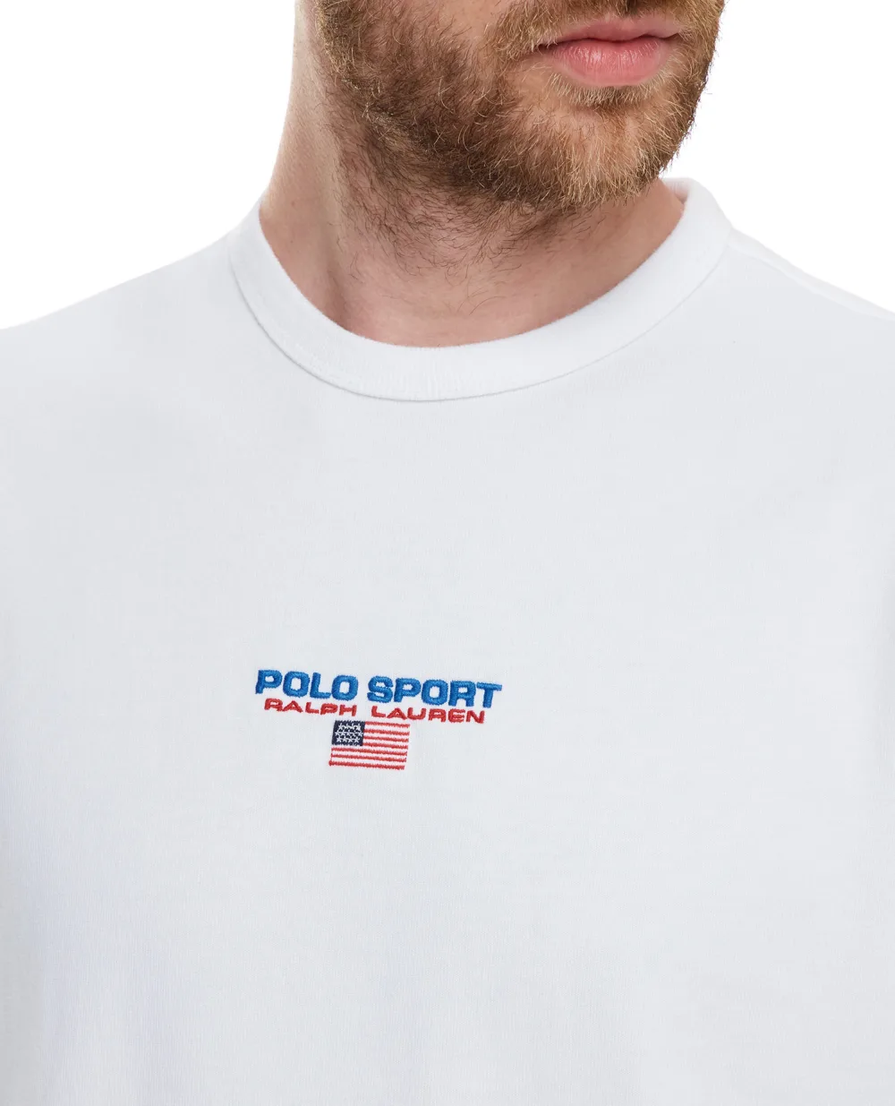 Футболка Polo Ralph Lauren 710836755003, белый цвет • Купить в интернет-магазине Kameron