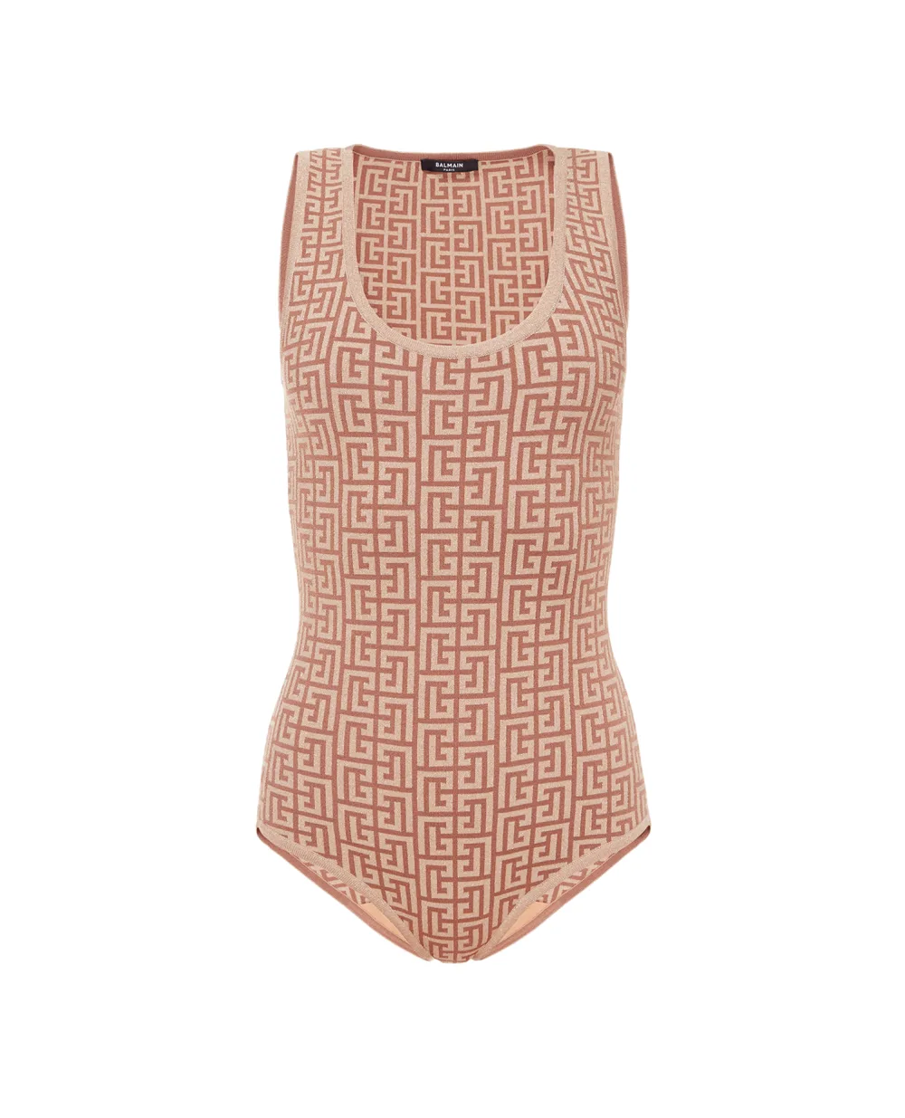 Боди Balmain XF1BA015KB06, бежевый цвет • Купить в интернет-магазине Kameron