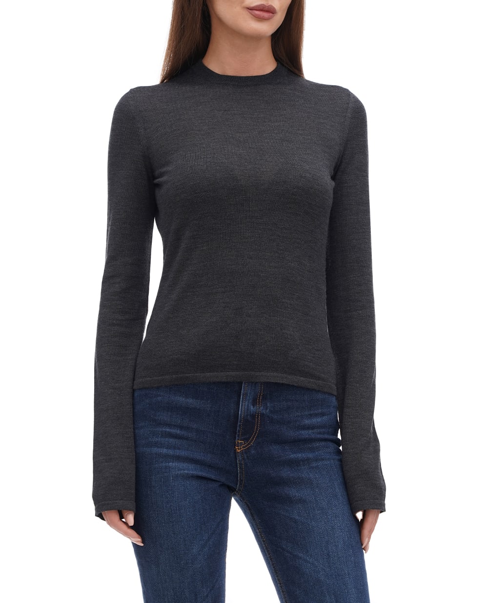 Джемпер Saint Laurent 766929-YAPK2, темно-серый цвет • Купить в интернет-магазине Kameron