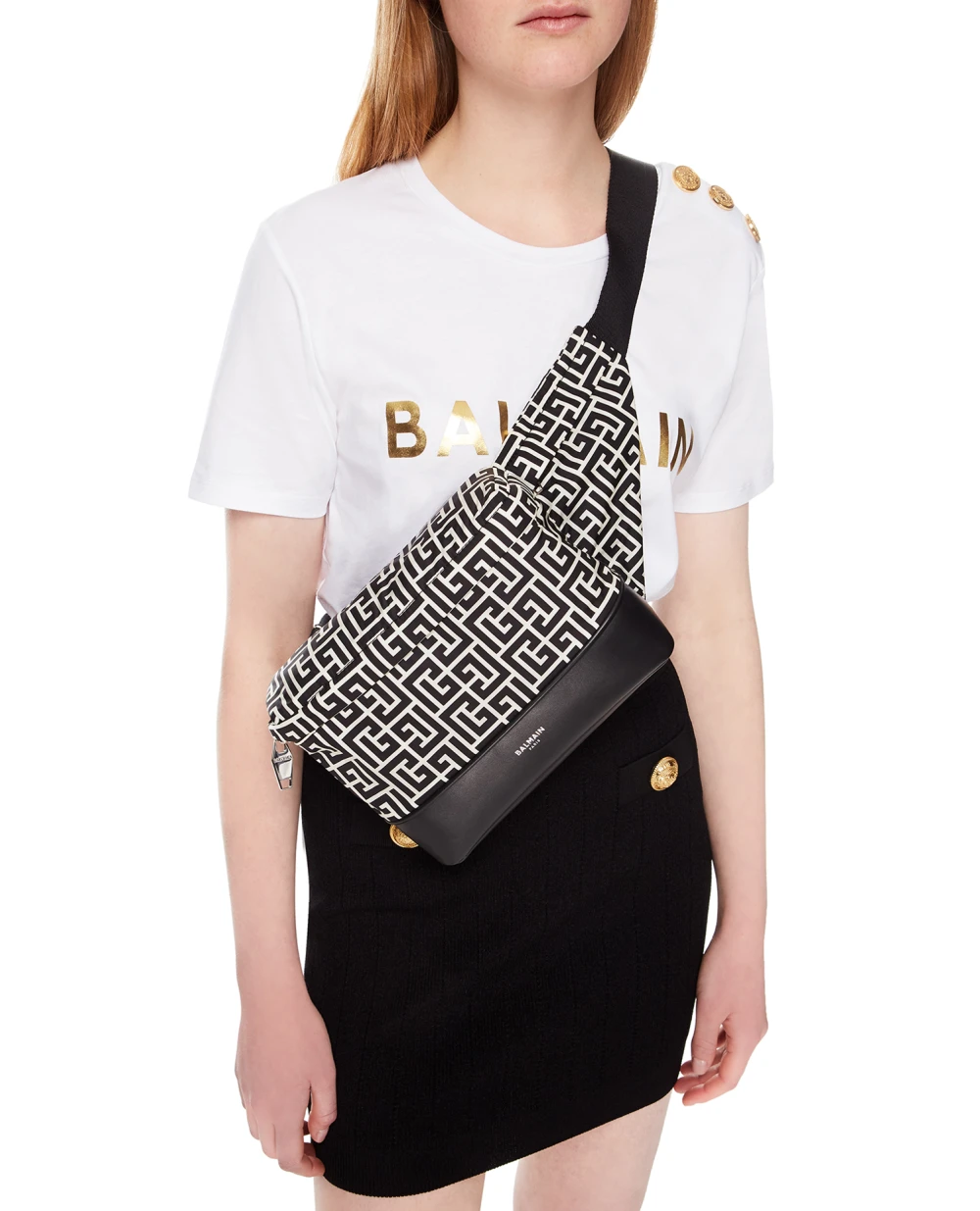 Поясная сумка Balmain YM1AB158TNPB, разноцветный цвет • Купить в интернет-магазине Kameron