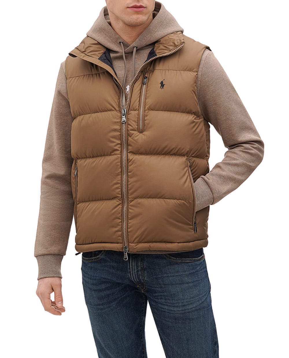 Жилет Polo Ralph Lauren 710825872004, коричневый цвет • Купить в интернет-магазине Kameron