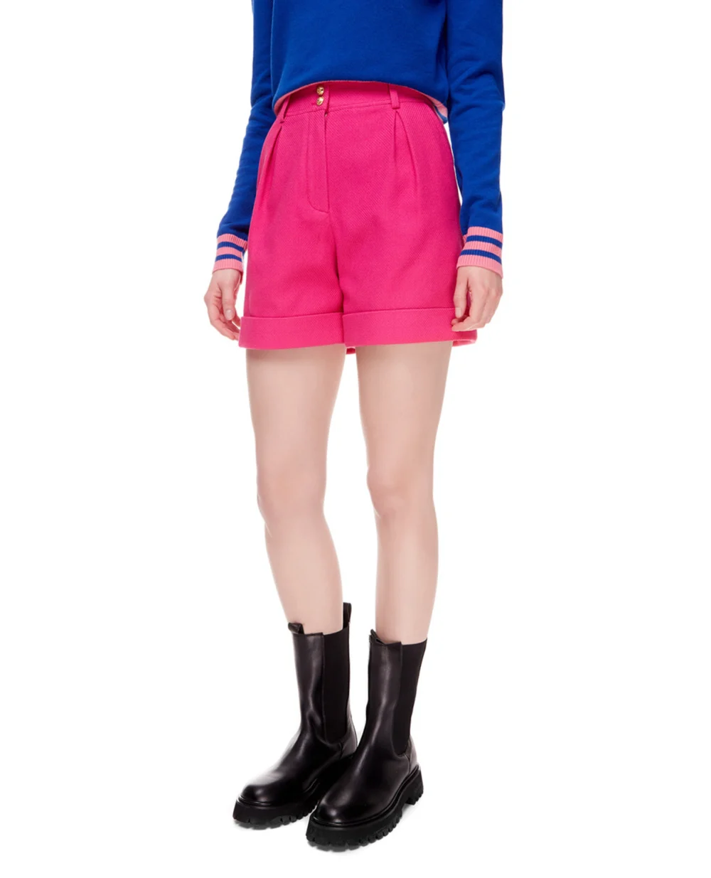 Шорты Balmain XF1PA125CB11, фуксия цвет • Купить в интернет-магазине Kameron