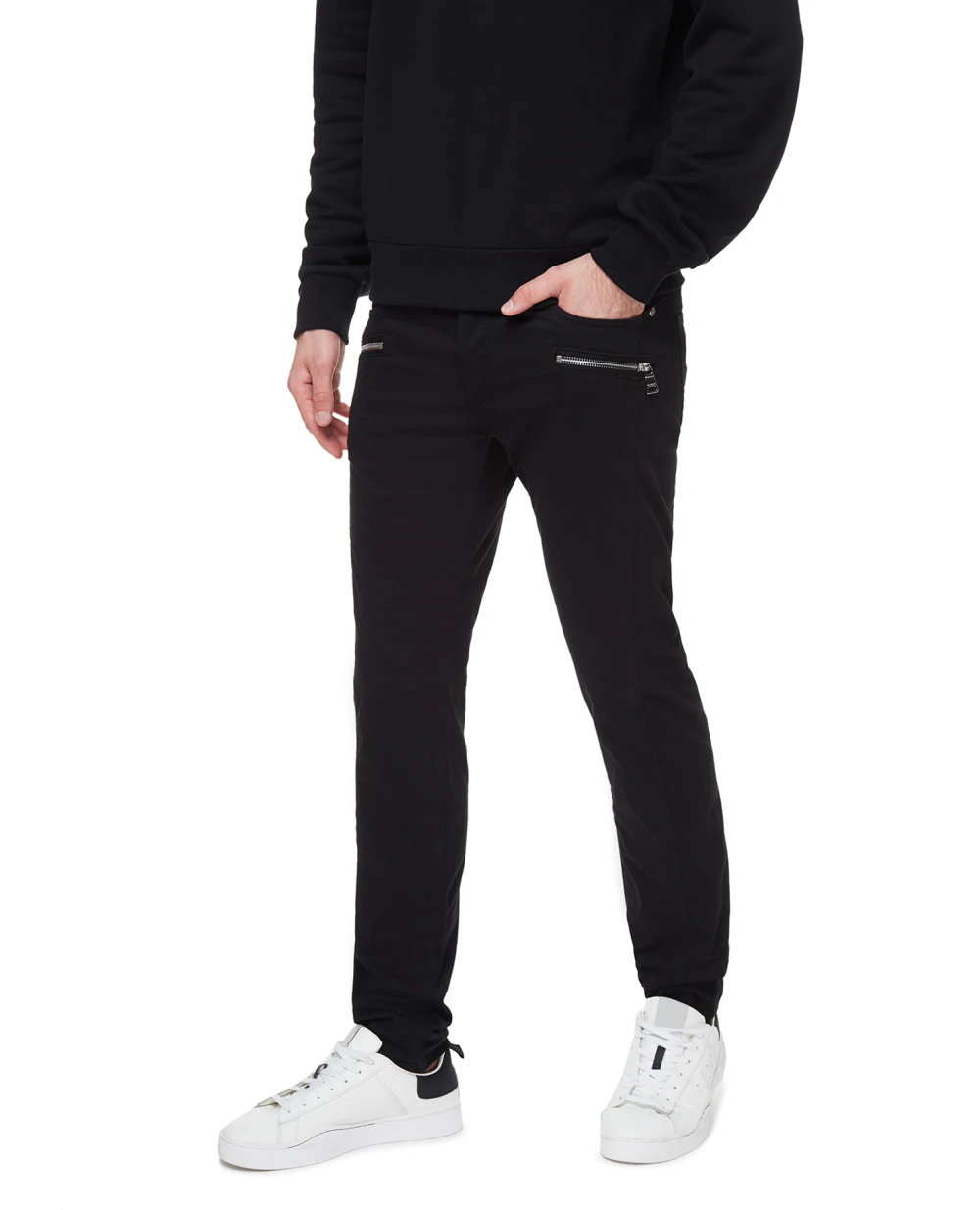 Брюки Balmain UH05460Z046, черный цвет • Купить в интернет-магазине Kameron