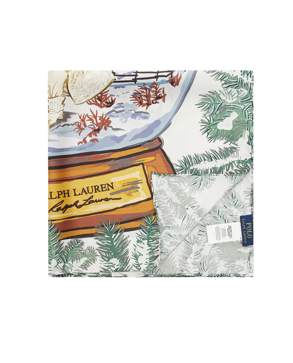 Шелковый платок Polo Ralph Lauren 455898842001, разноцветный цвет • Купить в интернет-магазине Kameron