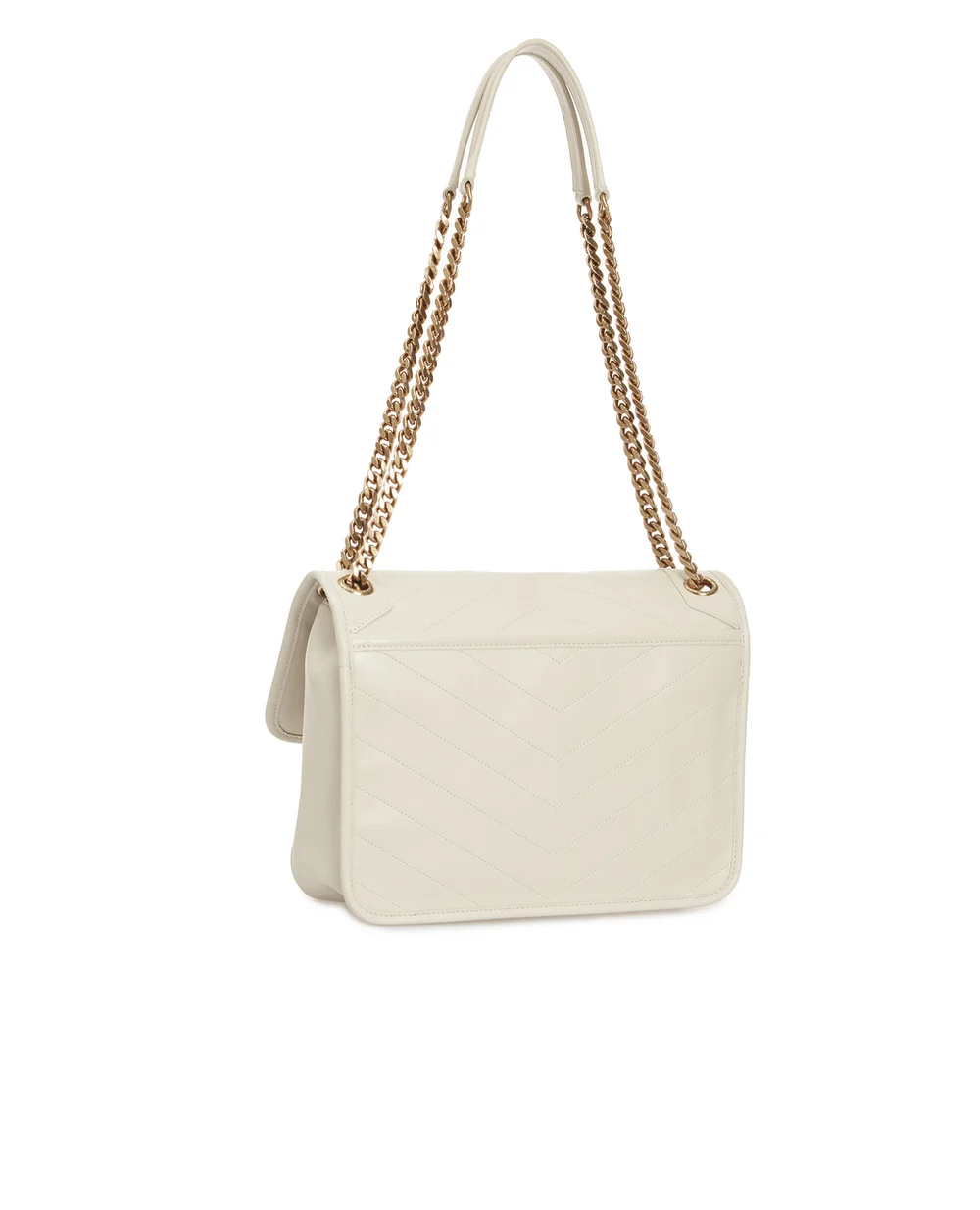 Кожаная сумка Niki Medium Saint Laurent 633158-1EL07, белый цвет • Купить в интернет-магазине Kameron
