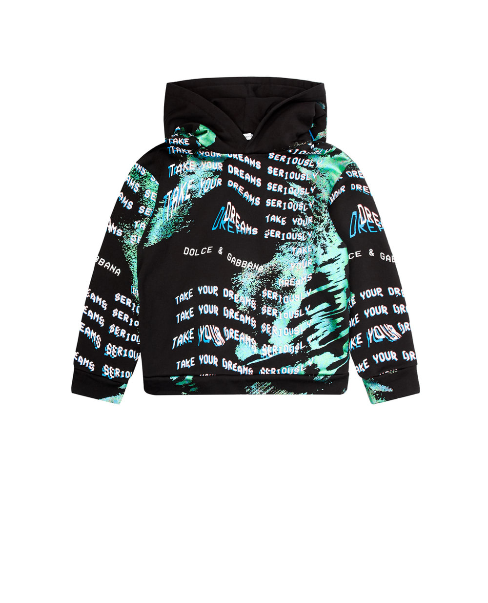 Худи Dolce&Gabbana Kids L4JWBY-G7BMH-B, черный цвет • Купить в интернет-магазине Kameron