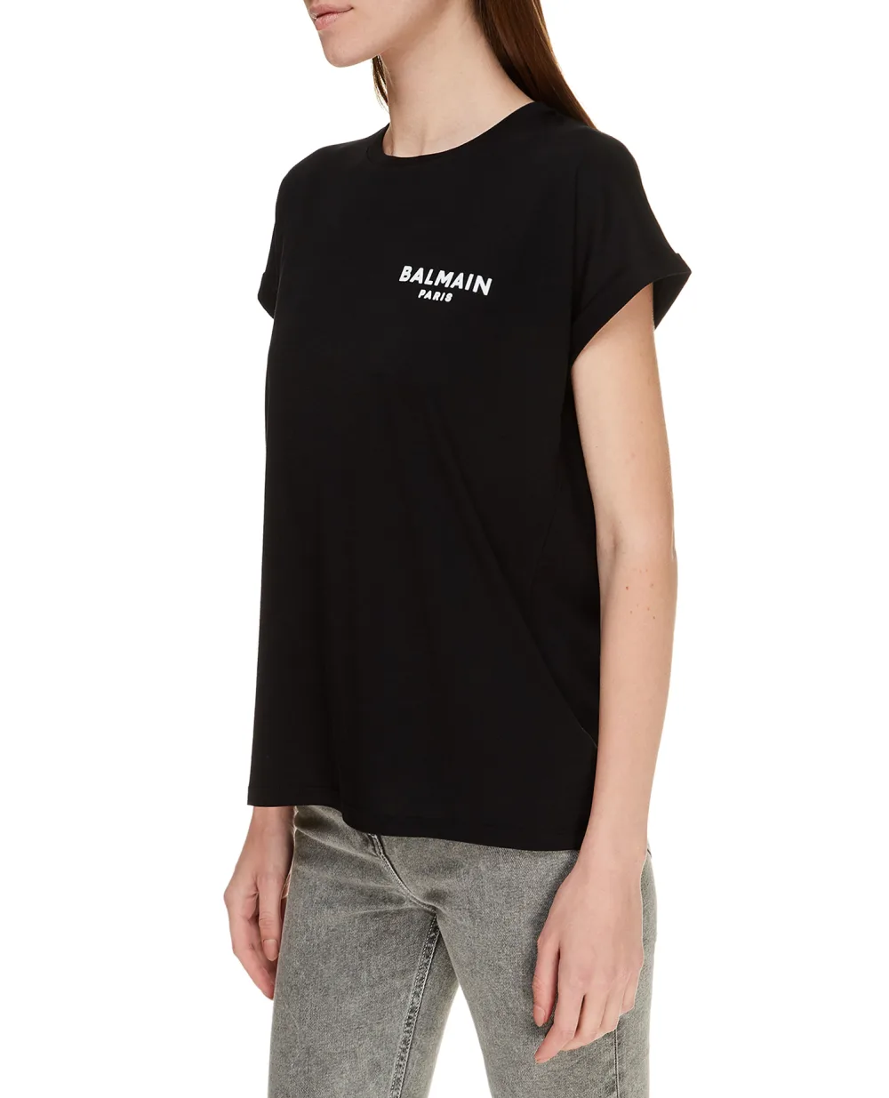 Футболка Balmain UF11351I382, черный цвет • Купить в интернет-магазине Kameron