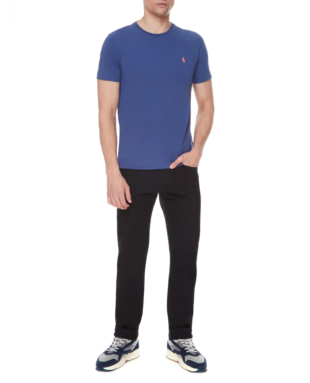 Футболка Polo Ralph Lauren 710671438244, синий цвет • Купить в интернет-магазине Kameron