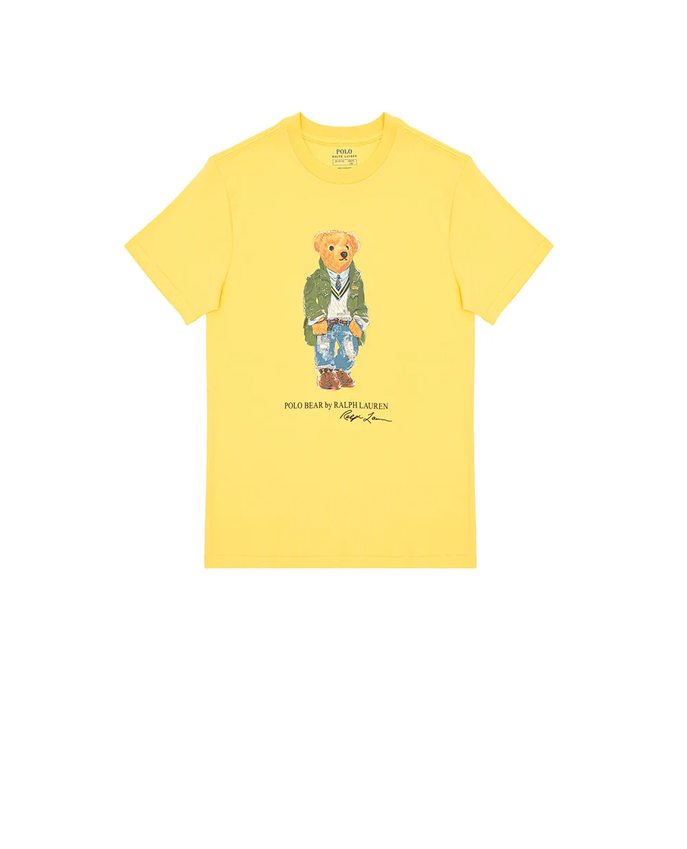 Детская футболка Polo Bear Polo Ralph Lauren Kids 323853828031, желтый цвет • Купить в интернет-магазине Kameron