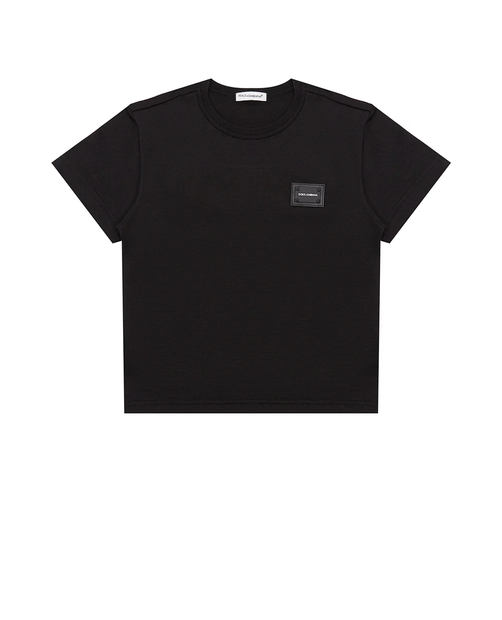 Футболка Dolce&Gabbana Kids L4JT7T-G7OLK-S-SS21-S, черный цвет • Купить в интернет-магазине Kameron