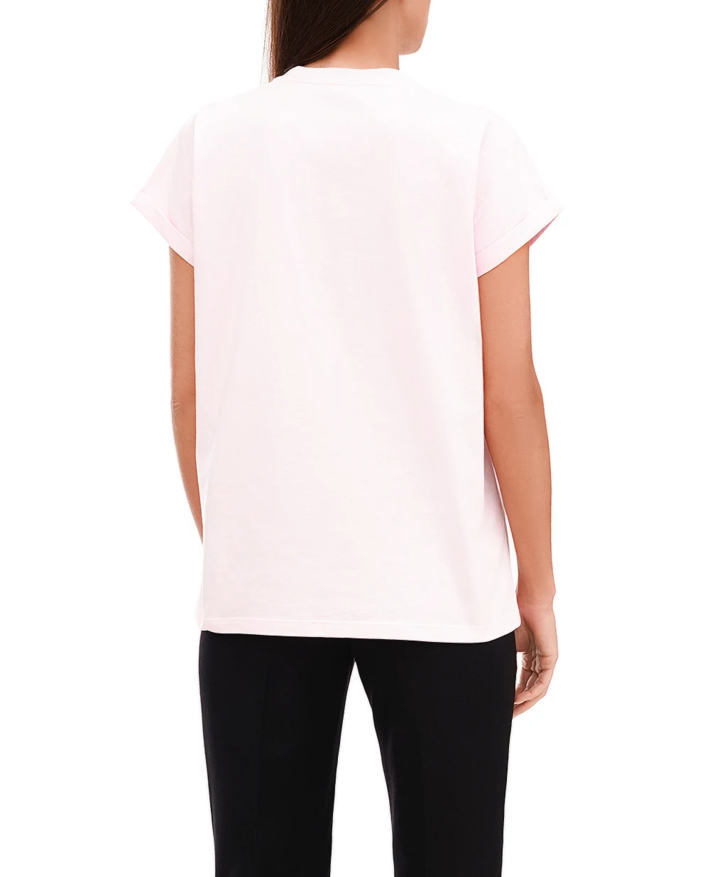 Футболка Balmain DF1EF010BB01, розовый цвет • Купить в интернет-магазине Kameron