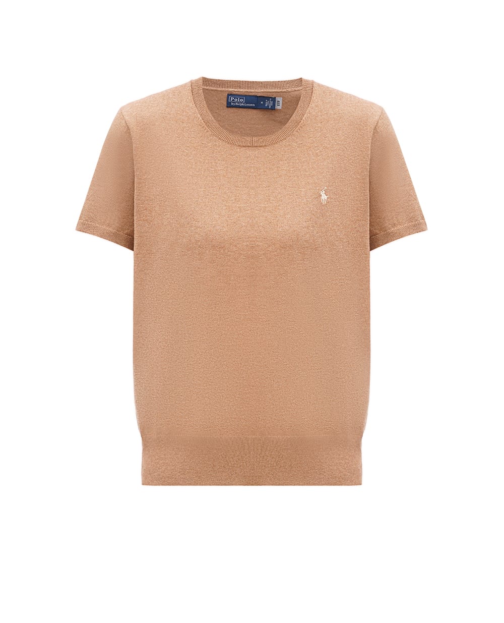 Джемпер с короткими рукавами Polo Ralph Lauren 211891673008, бежевый цвет • Купить в интернет-магазине Kameron
