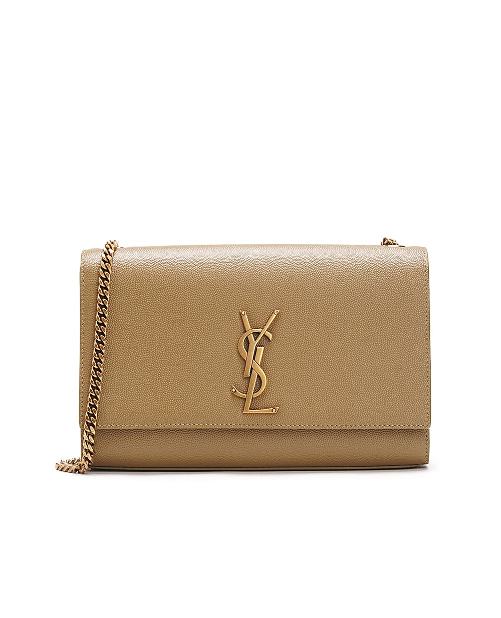 Кожаная сумка Kate Medium Saint Laurent 364021-BOW0W, хаки цвет • Купить в интернет-магазине Kameron