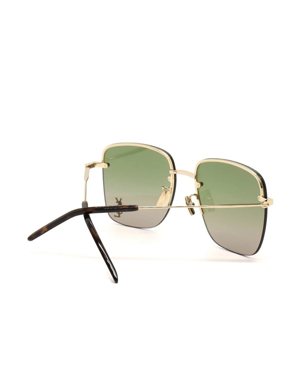 Солнцезащитные очки Saint Laurent SL 312 M-003, зеленый цвет • Купить в интернет-магазине Kameron