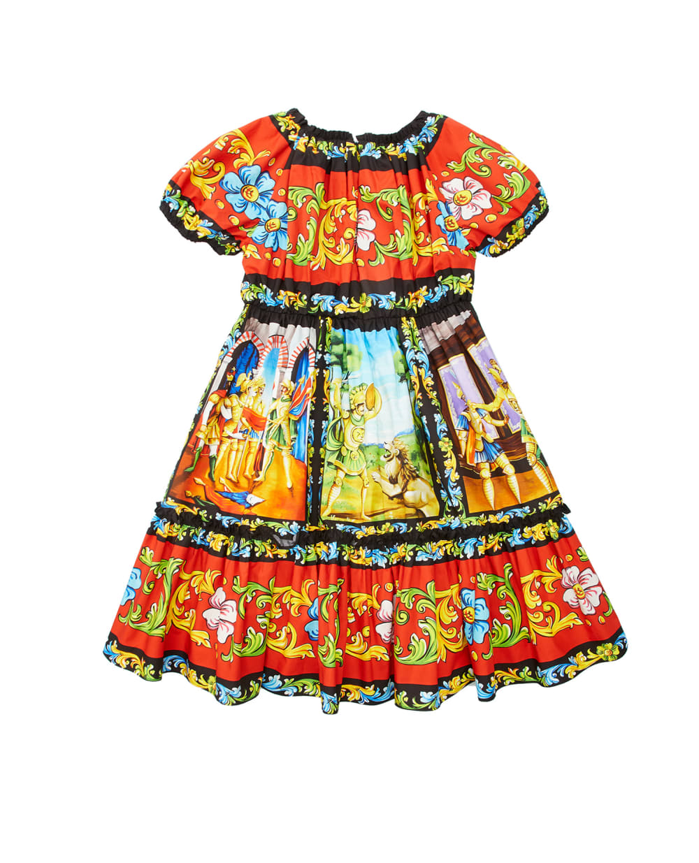 Детское платье Dolce&Gabbana Kids L52DC9-G7WLN-B-, разноцветный цвет • Купить в интернет-магазине Kameron