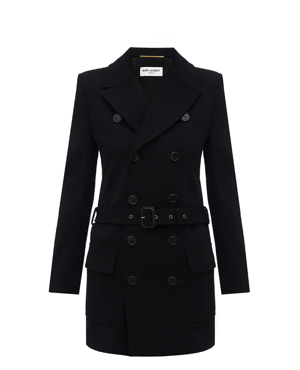 Пальто Saint Laurent 774883-Y288V, черный цвет • Купить в интернет-магазине Kameron