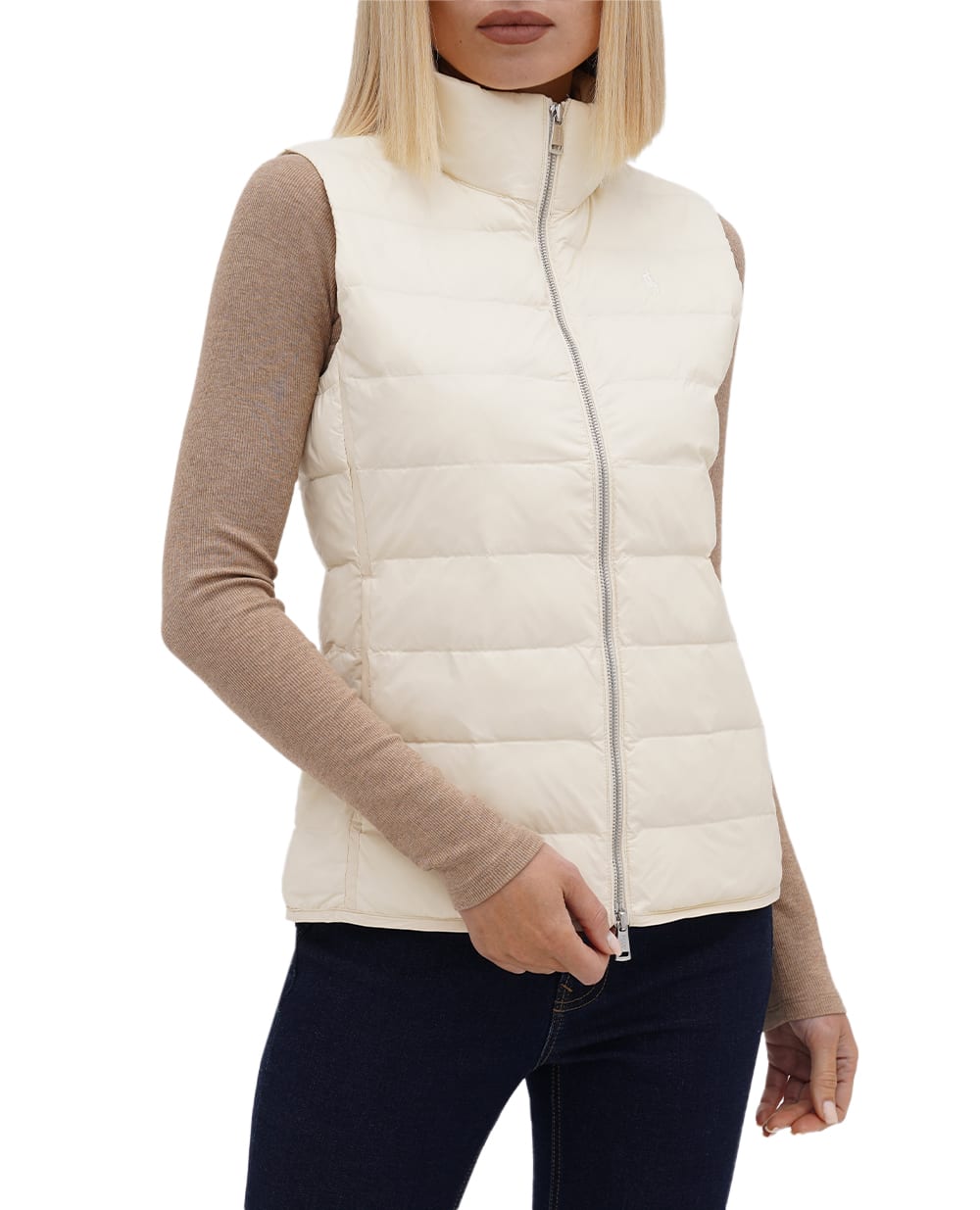 Жилет Polo Ralph Lauren 211908446004, молочный цвет • Купить в интернет-магазине Kameron