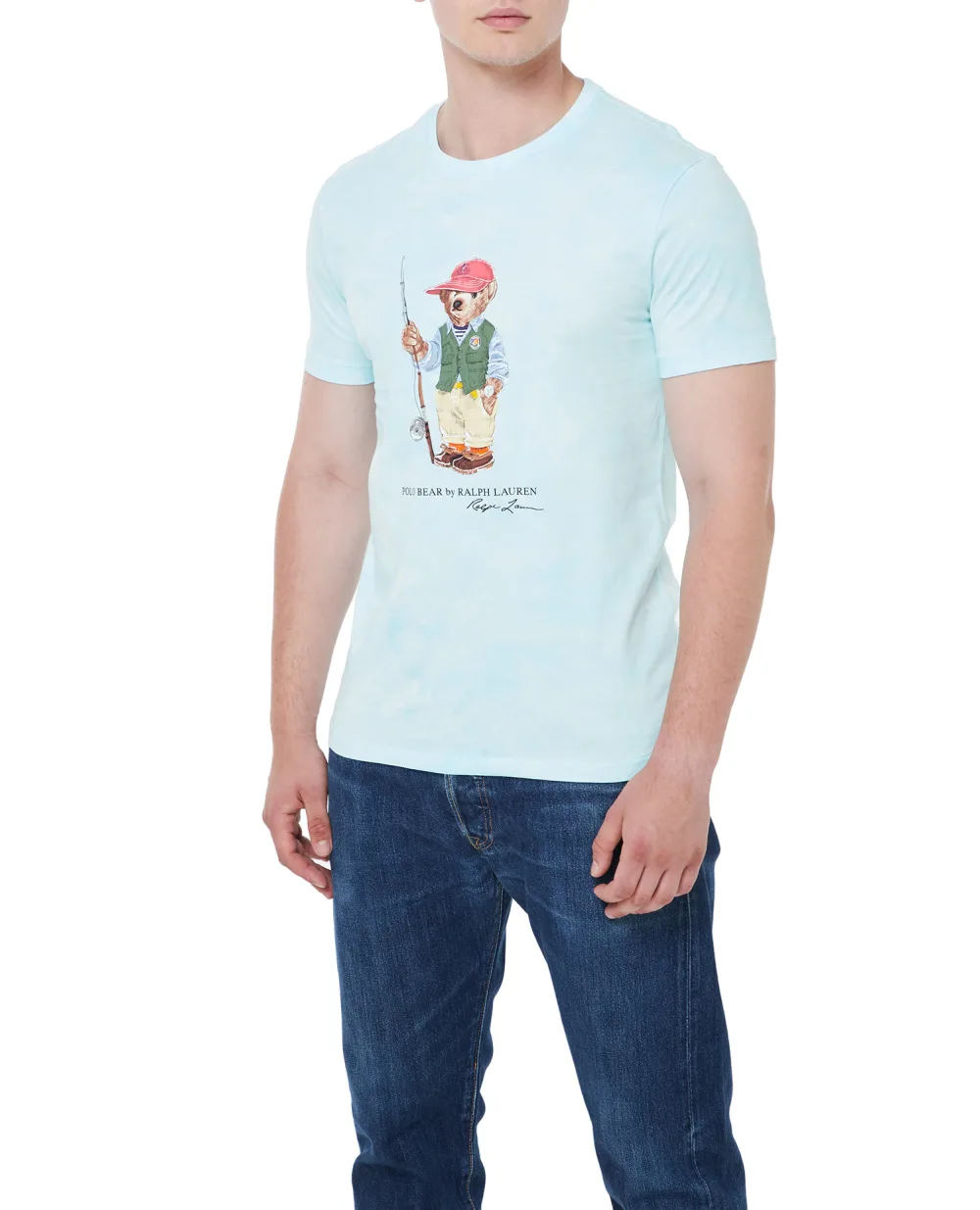 Футболка Polo Bear Polo Ralph Lauren 710900826001, голубой цвет • Купить в интернет-магазине Kameron