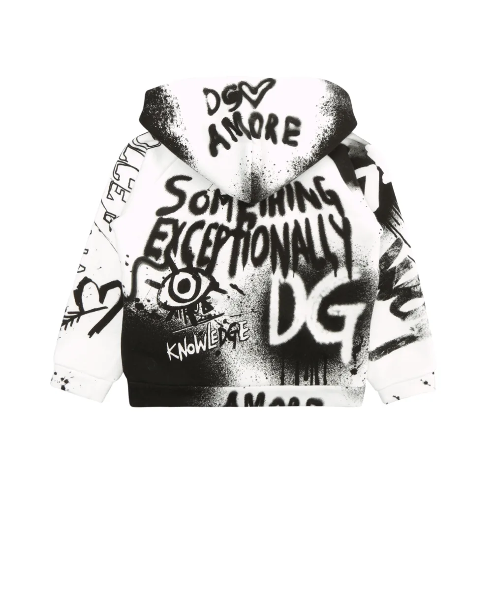 Худи Dolce&Gabbana Kids L1JWBR-G7A6U, белый цвет • Купить в интернет-магазине Kameron