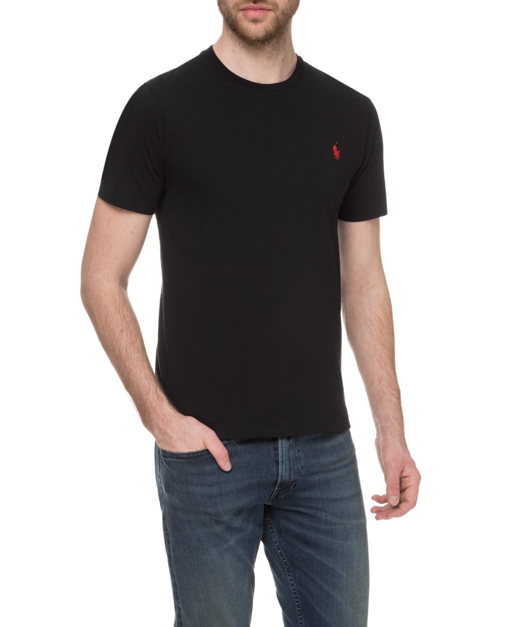 Футболка Polo Ralph Lauren 710680785001, черный цвет • Купить в интернет-магазине Kameron