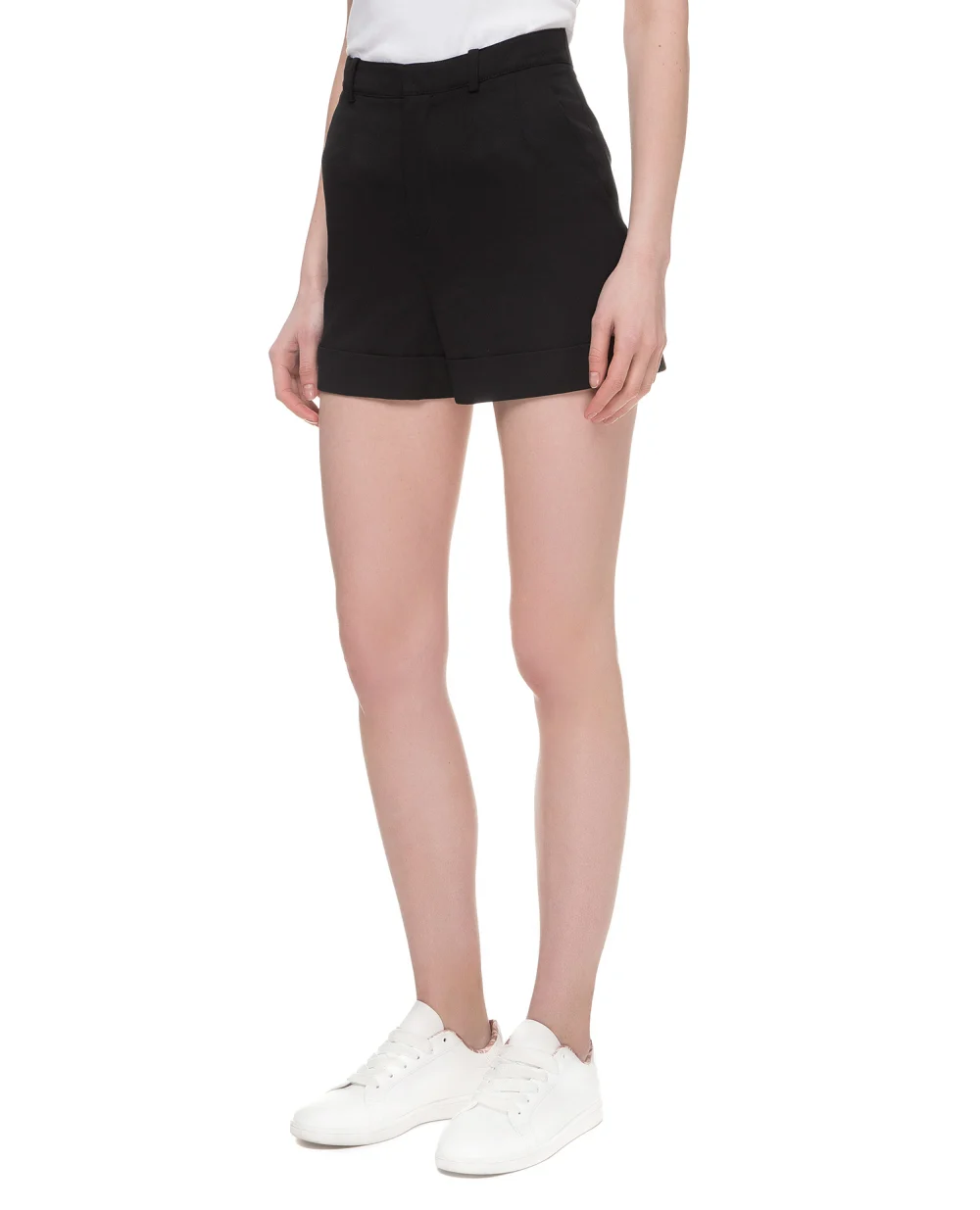 Шерстяные шорты Saint Laurent 611920-Y173Q, черный цвет • Купить в интернет-магазине Kameron