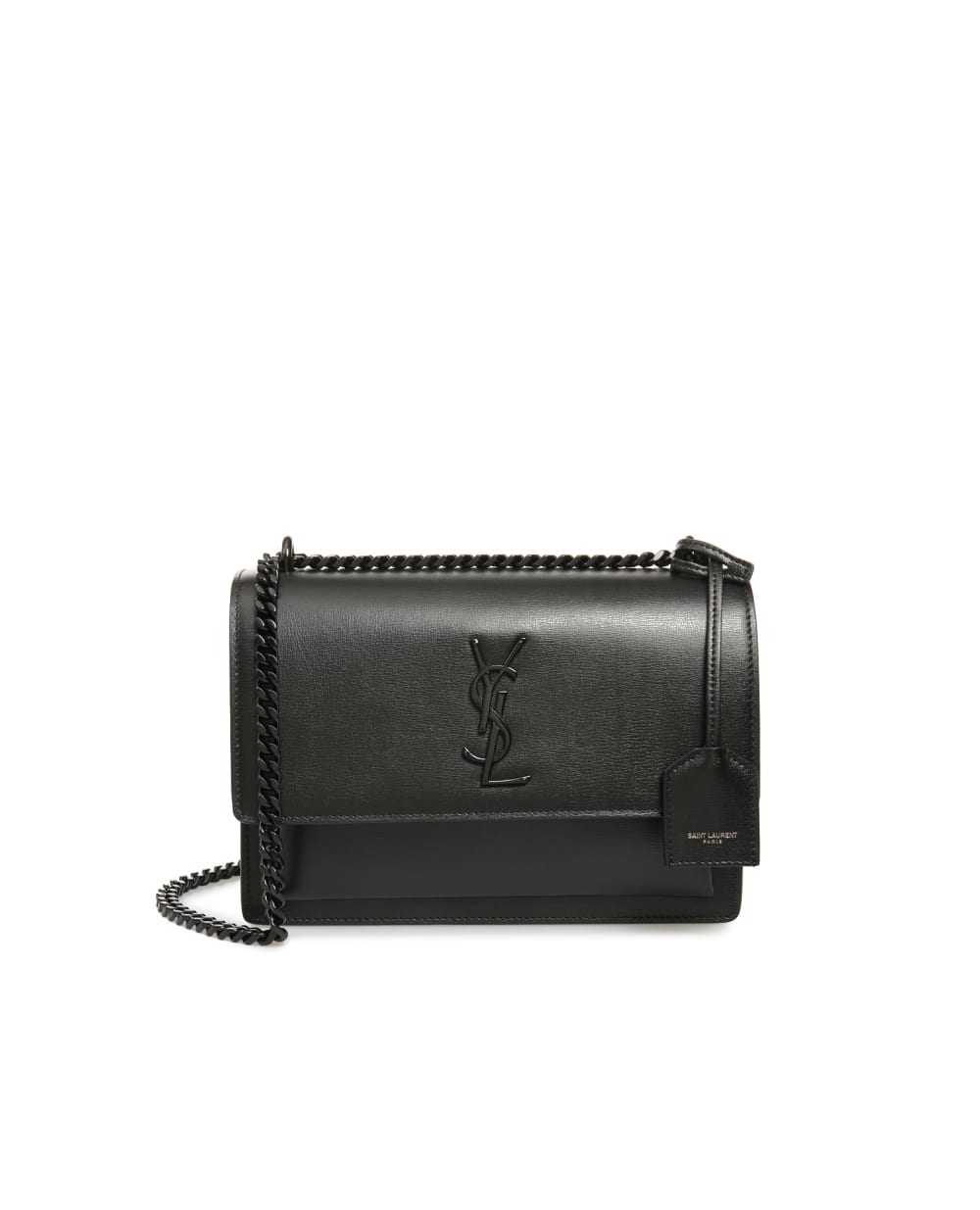 Кожаная сумка Sunset Medium Saint Laurent 442906-D420U-, черный цвет • Купить в интернет-магазине Kameron