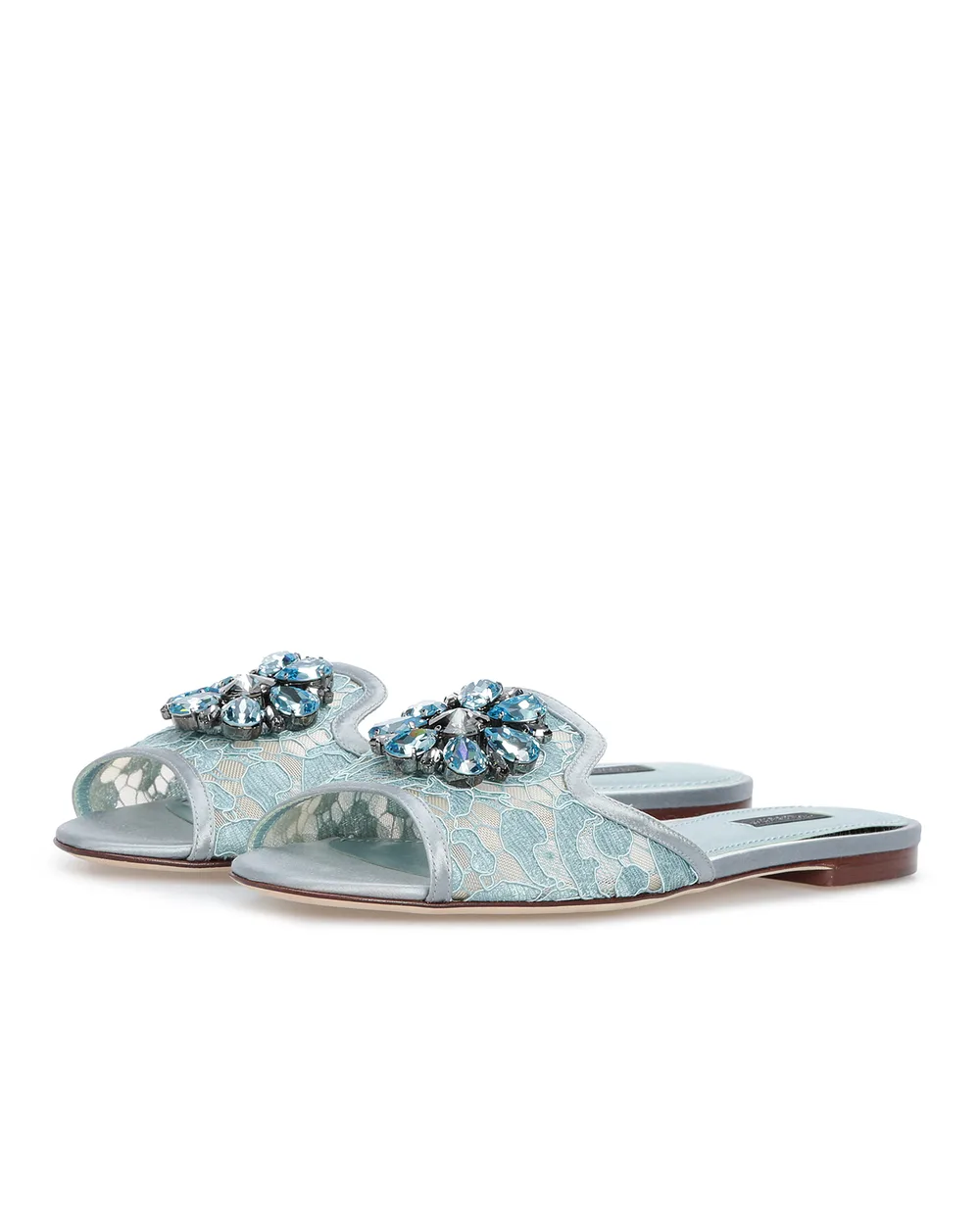 Мюли Lase Dolce&Gabbana CQ0023-AL198, бирюзовый цвет • Купить в интернет-магазине Kameron