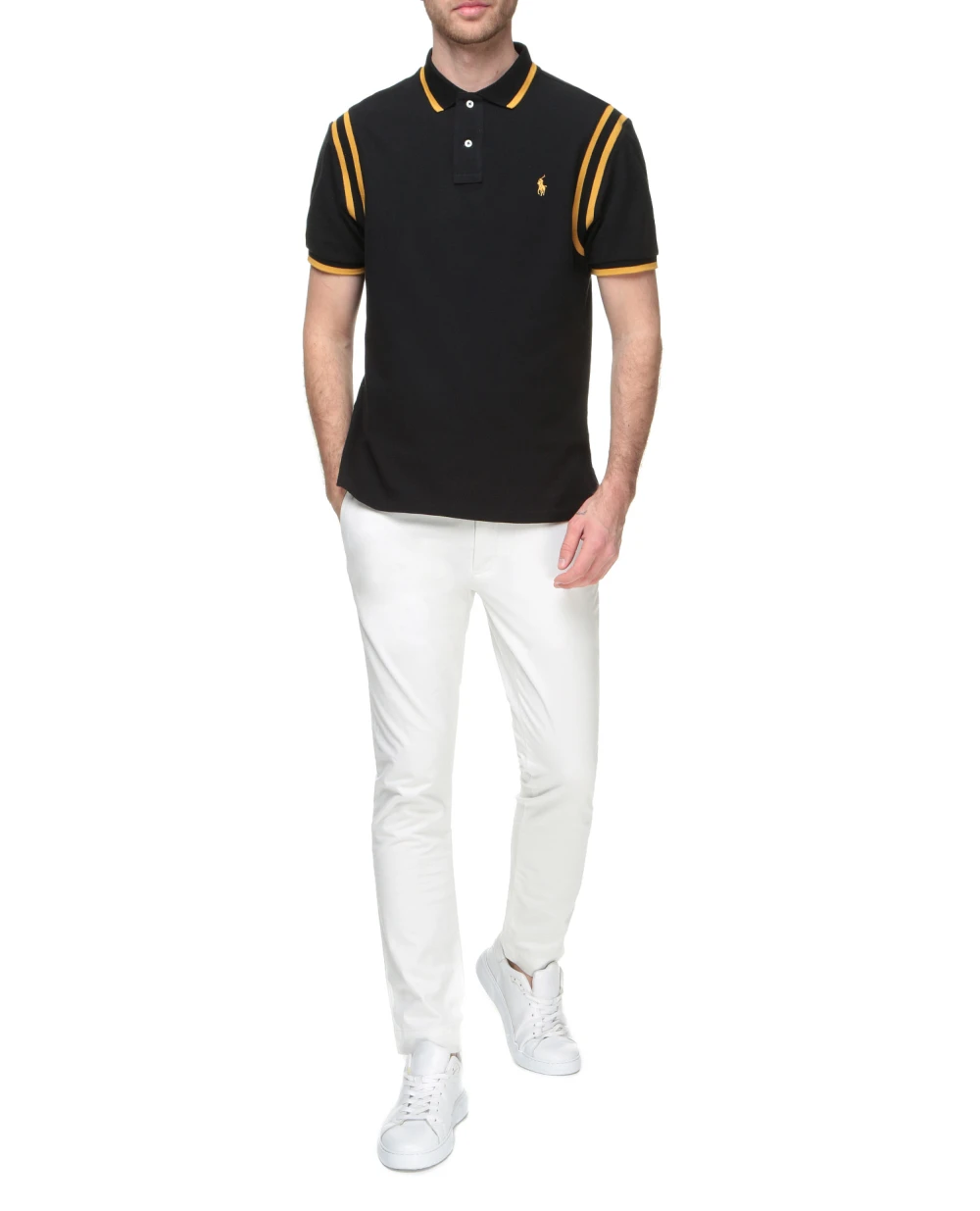 Поло Polo Ralph Lauren 710857275001, черный цвет • Купить в интернет-магазине Kameron