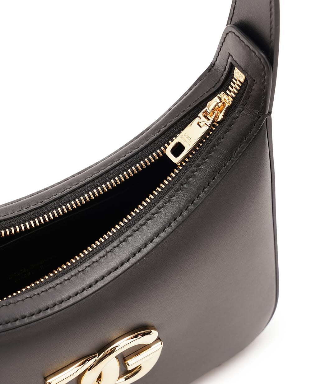 Шкіряна сумка 3.5 Shoulder Dolce&Gabbana BB7598-AW576, чорний колір • Купити в інтернет-магазині Kameron