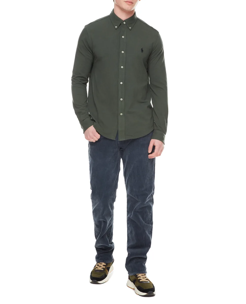Рубашка Polo Ralph Lauren 710654408086, зеленый цвет • Купить в интернет-магазине Kameron