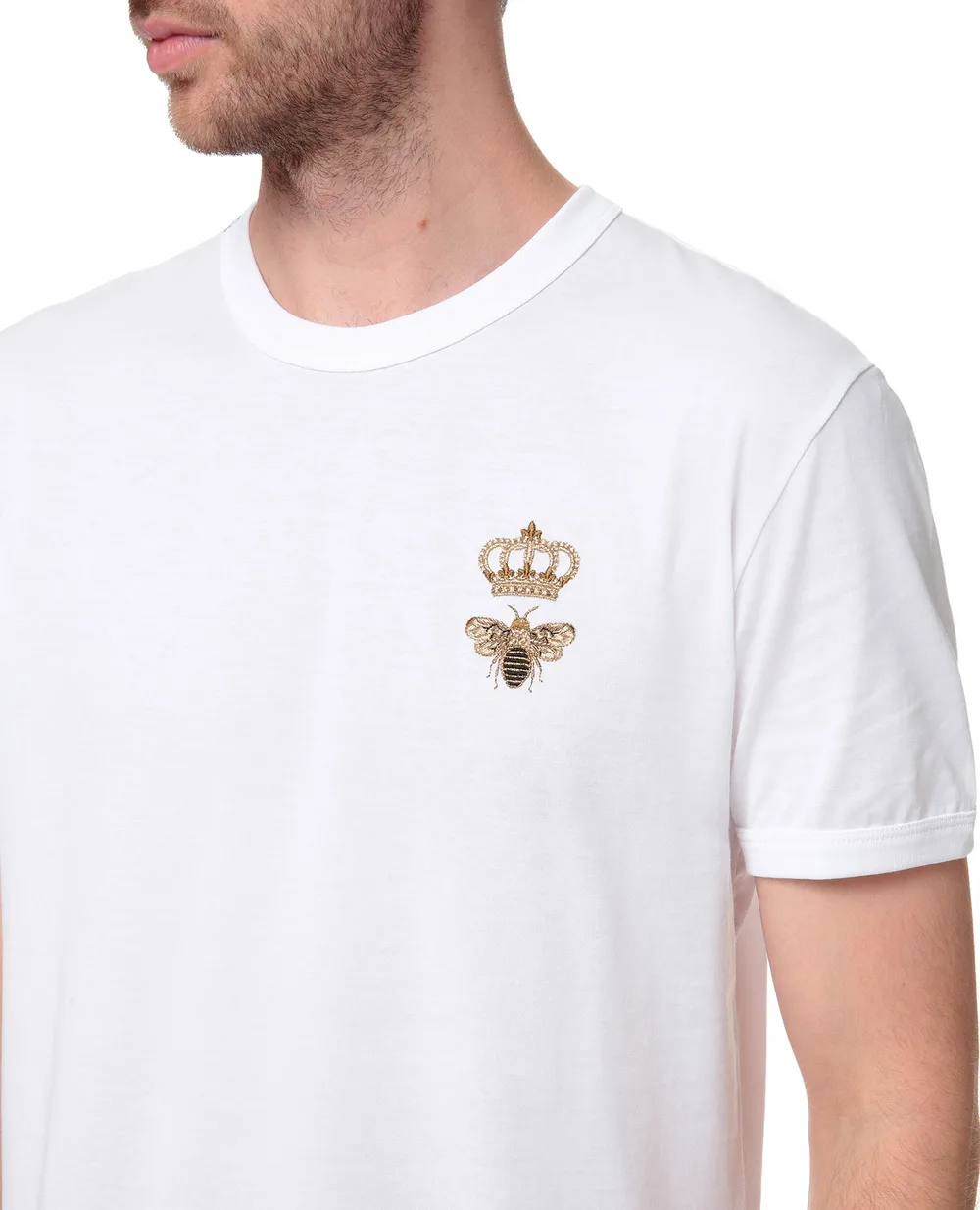 Футболка Dolce&Gabbana G8JX7Z-G7WUQ, белый цвет • Купить в интернет-магазине Kameron