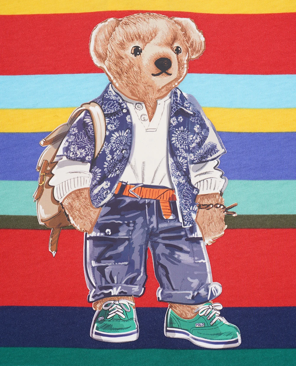 Детская футболка Polo Bear Polo Ralph Lauren Kids 320910223001, разноцветный цвет • Купить в интернет-магазине Kameron