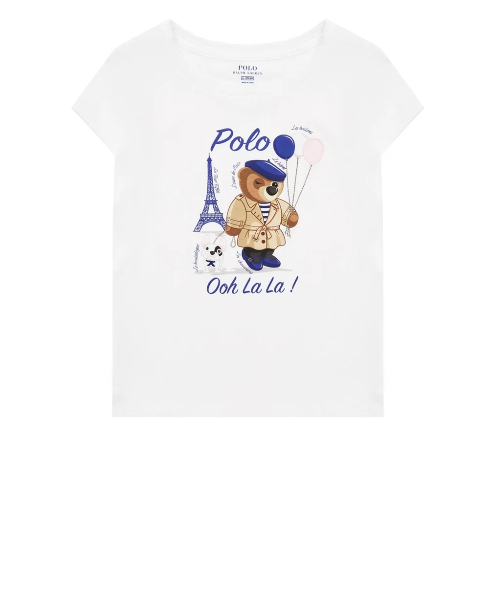 Футболка Polo Ralph Lauren Kids 312702100002, белый цвет • Купить в интернет-магазине Kameron