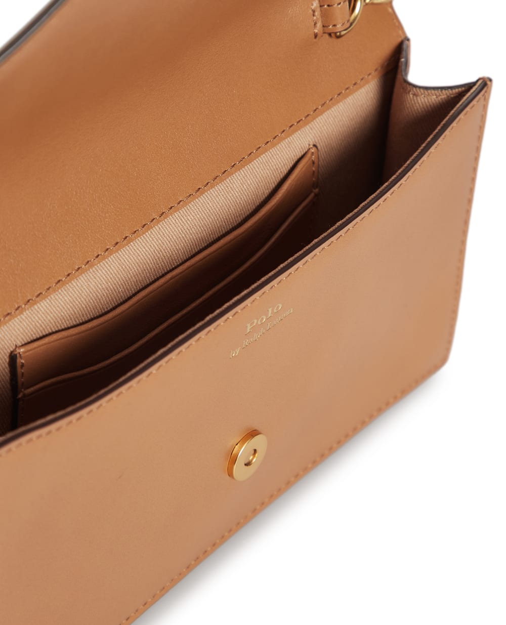 Шкіряна сумка Polo ID Chain Wallet Polo Ralph Lauren 427886738002, бежевий колір • Купити в інтернет-магазині Kameron