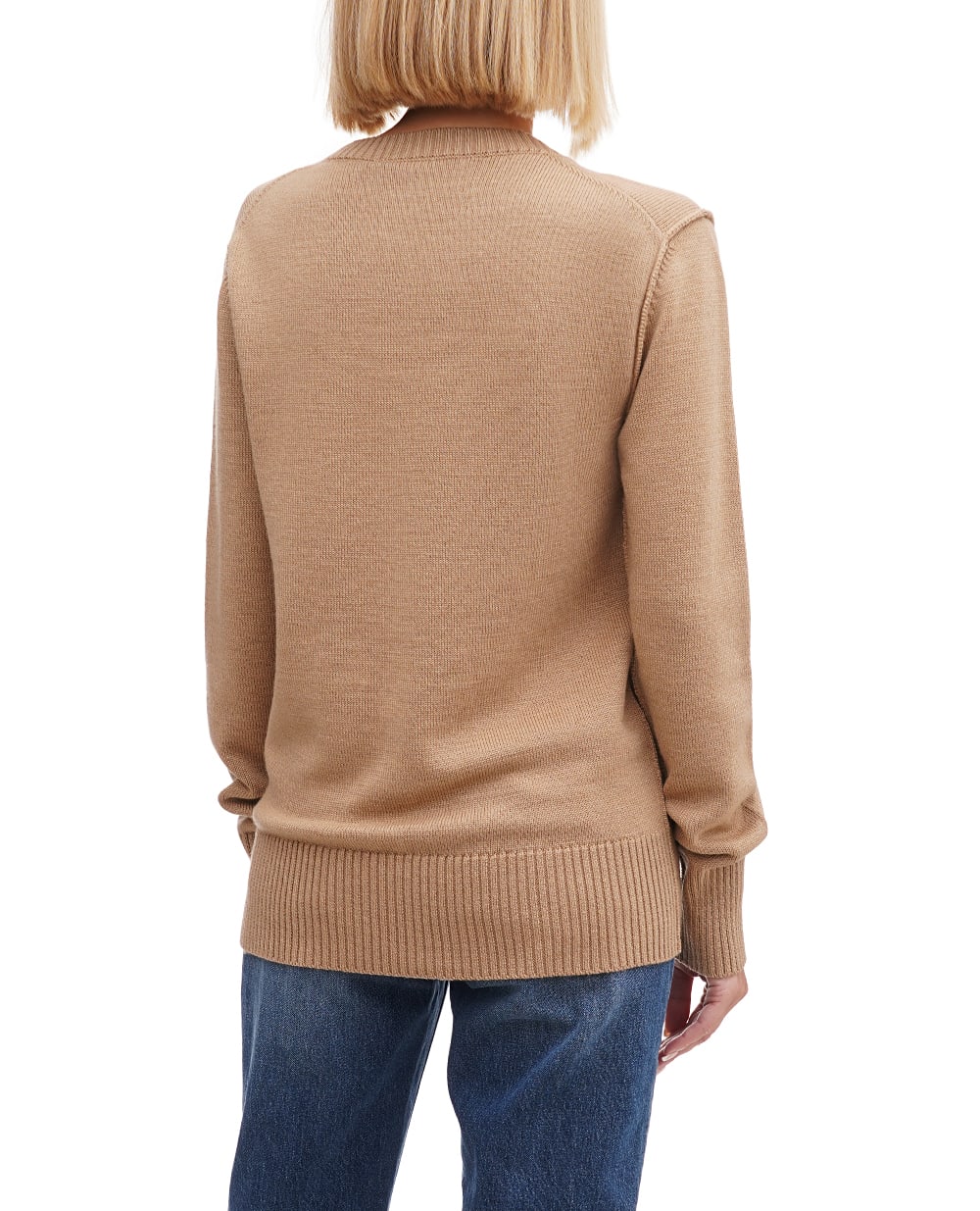Шерстяной джемпер Dolce&Gabbana FXM31T-JCVO0, бежевый цвет • Купить в интернет-магазине Kameron