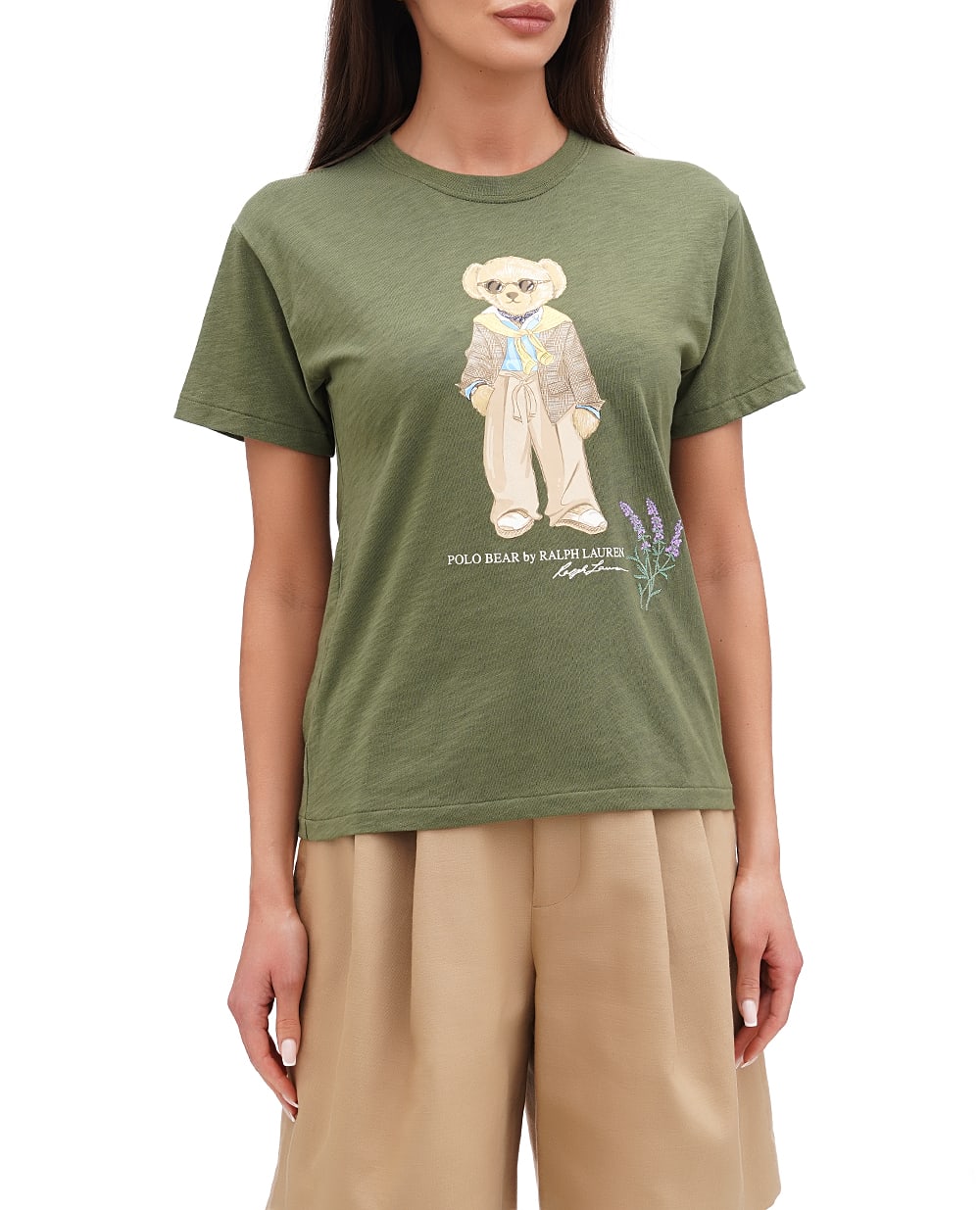 Футболка Polo Bear Polo Ralph Lauren 211924292001, оливковый цвет • Купить в интернет-магазине Kameron